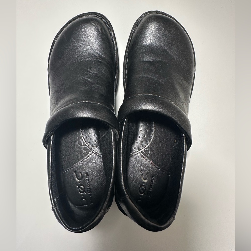 Boc women’s Peggy clogs black slide on shoes man made upper size 7